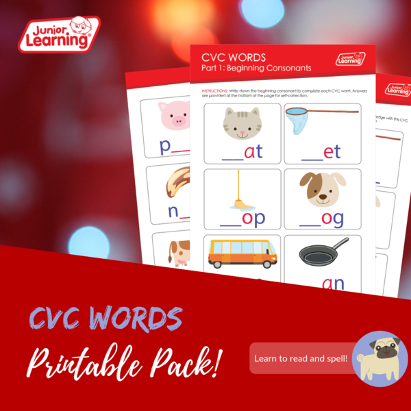 CVC Words Printables