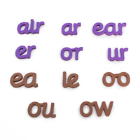 Rainbow Vowels - Cursive