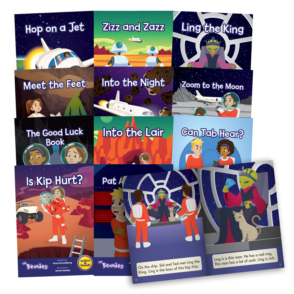Junior Learning BB925 The Beanies Hi-Lo Diversity Decodables Phase 3 - 6 Pack all books