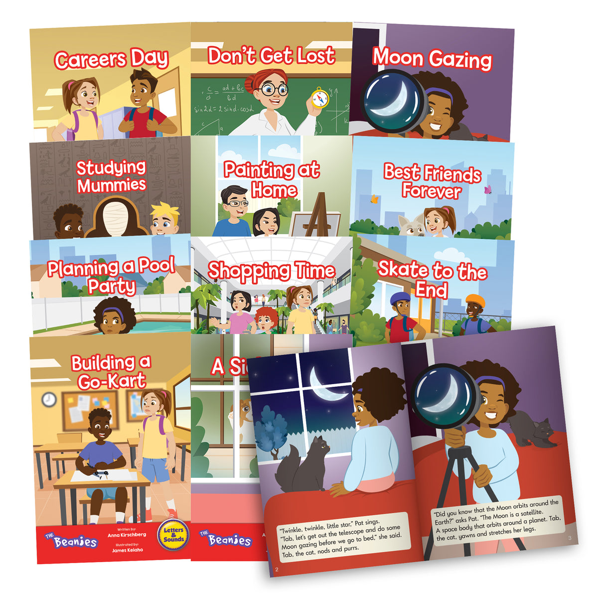 Junior Learning BB928 The Beanies Hi-Lo Diversity Decodables Phase 6 - 6 Pack all books