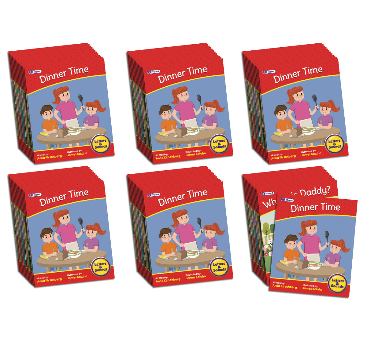 Junior Learning BB909 Letters and Sounds Phase 6 Set 2 Fiction - 6 Pack all books
