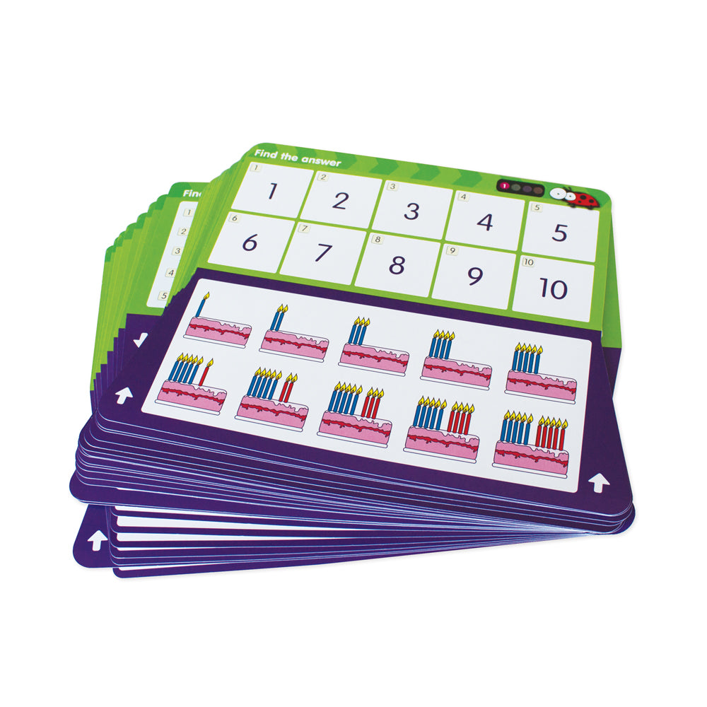 Junior Learning JL106 Number Accelerator Set 1 cards stacked