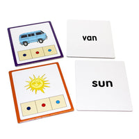 Junior Learning JL178 CVC Builders Activity Cards front and back