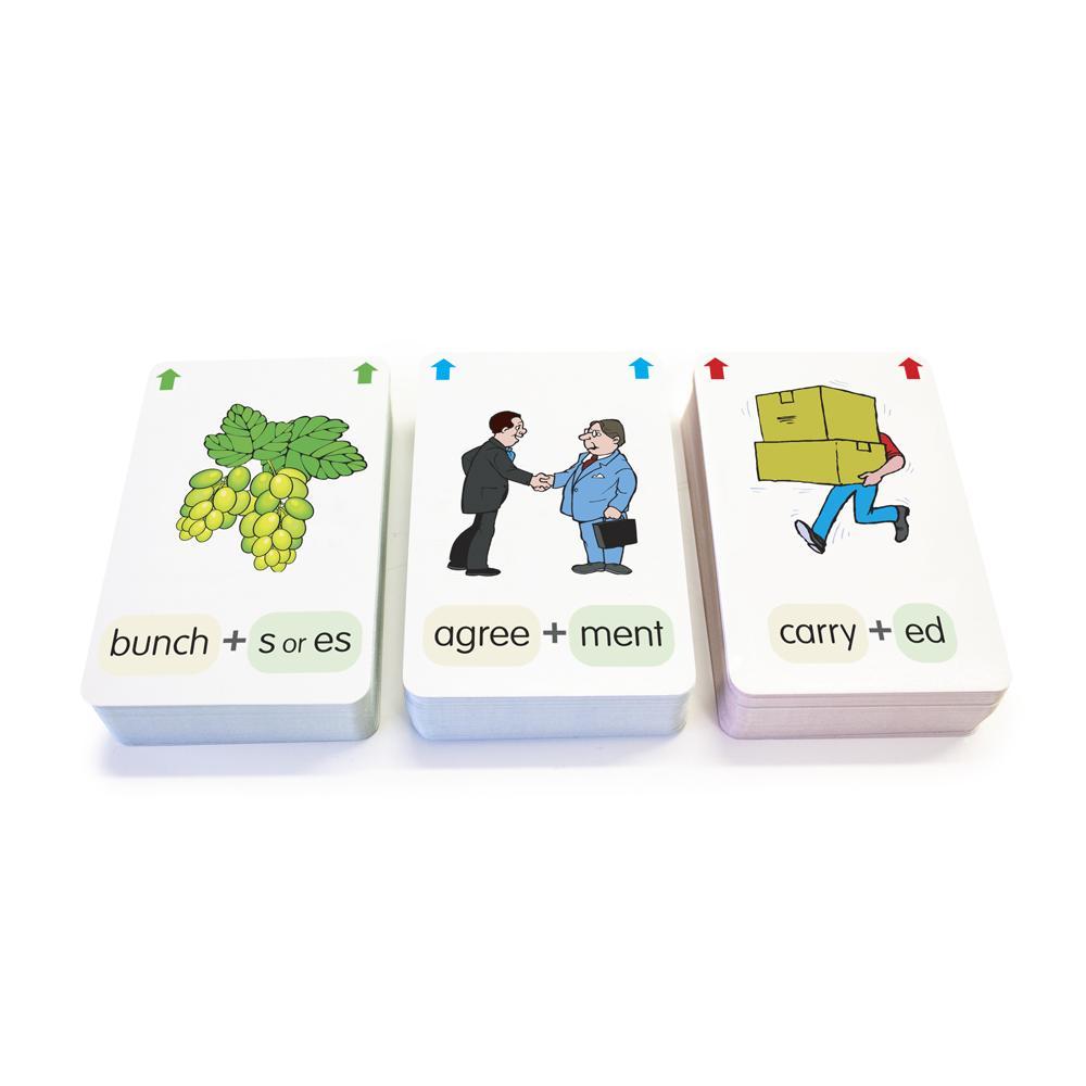 Junior Learning JL215 Suffixes Flashcards all cards stacked