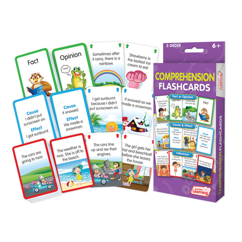 Junior Learning JL217 Comprehension Flashcards box and cards