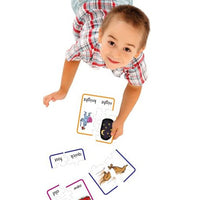 boy playing with Junior Learning JL245 Preposition Puzzles