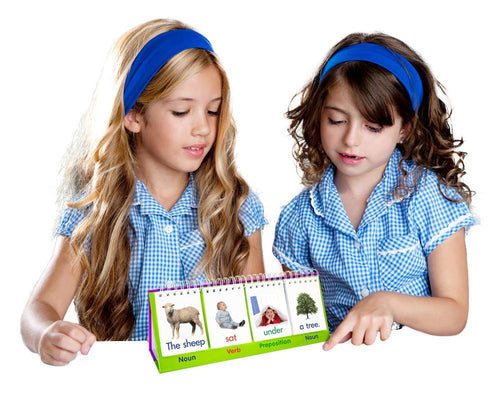 2 girls using Junior Learning JL265 Sentence Flips