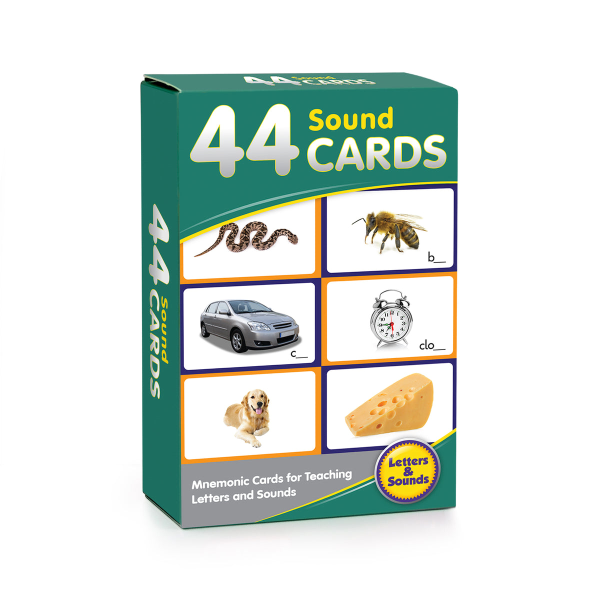 Junior Learning 44 Sound Cards right side box