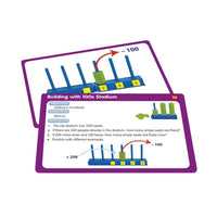 Junior Learning JL327 50 Place Value Activities cards front and back close up