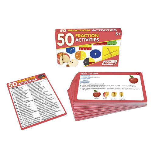 Junior Learning JL331 50 Fraction Activities box and cards