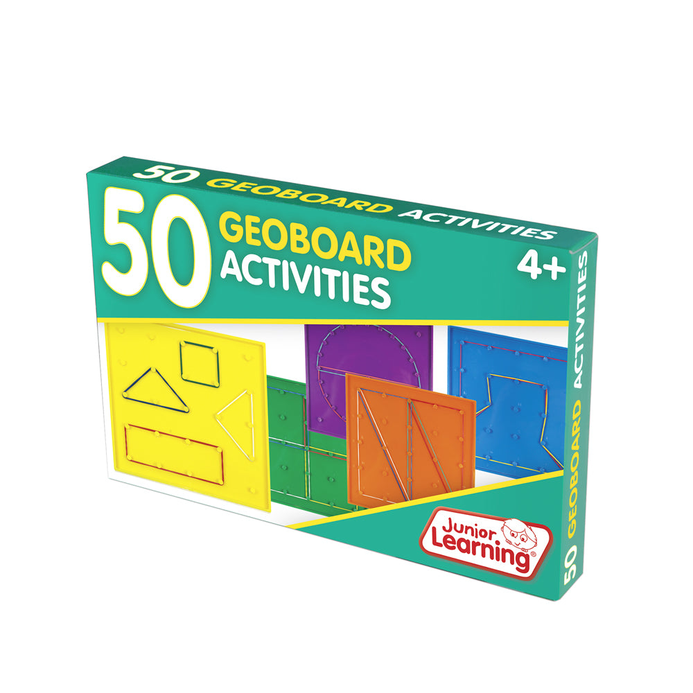 Junior Learning JL342 50 Geoboard Activities box angled left
