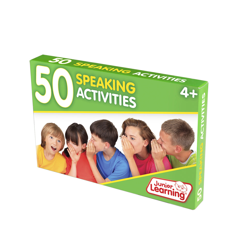Junior Learning JL350 50 Speaking Activities box angled left