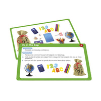 Junior Learning JL350 50 Speaking Activities cards front and back close up