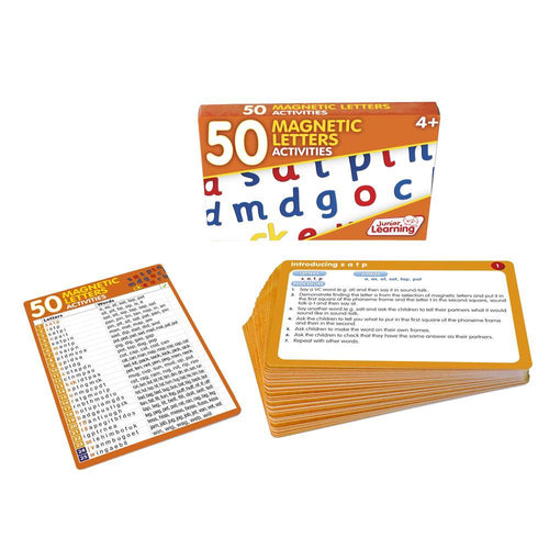 Junior Learning JL352 50 Magnetic Letter Activities box and cards