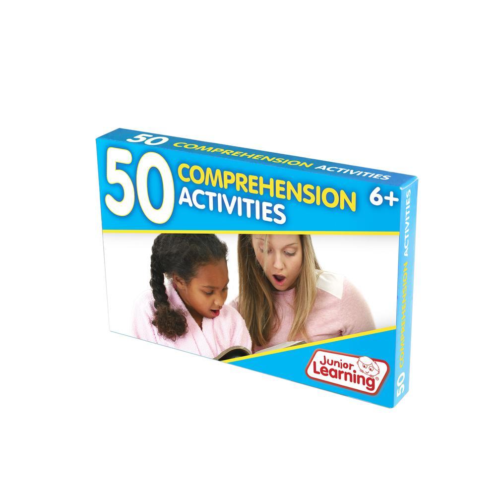 Junior Learning JL355 50 Comprehension Activities box angled left