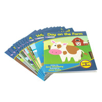 Junior Learning JL380 Letters and Sounds Phase 1 Set 1 Fiction stacked books