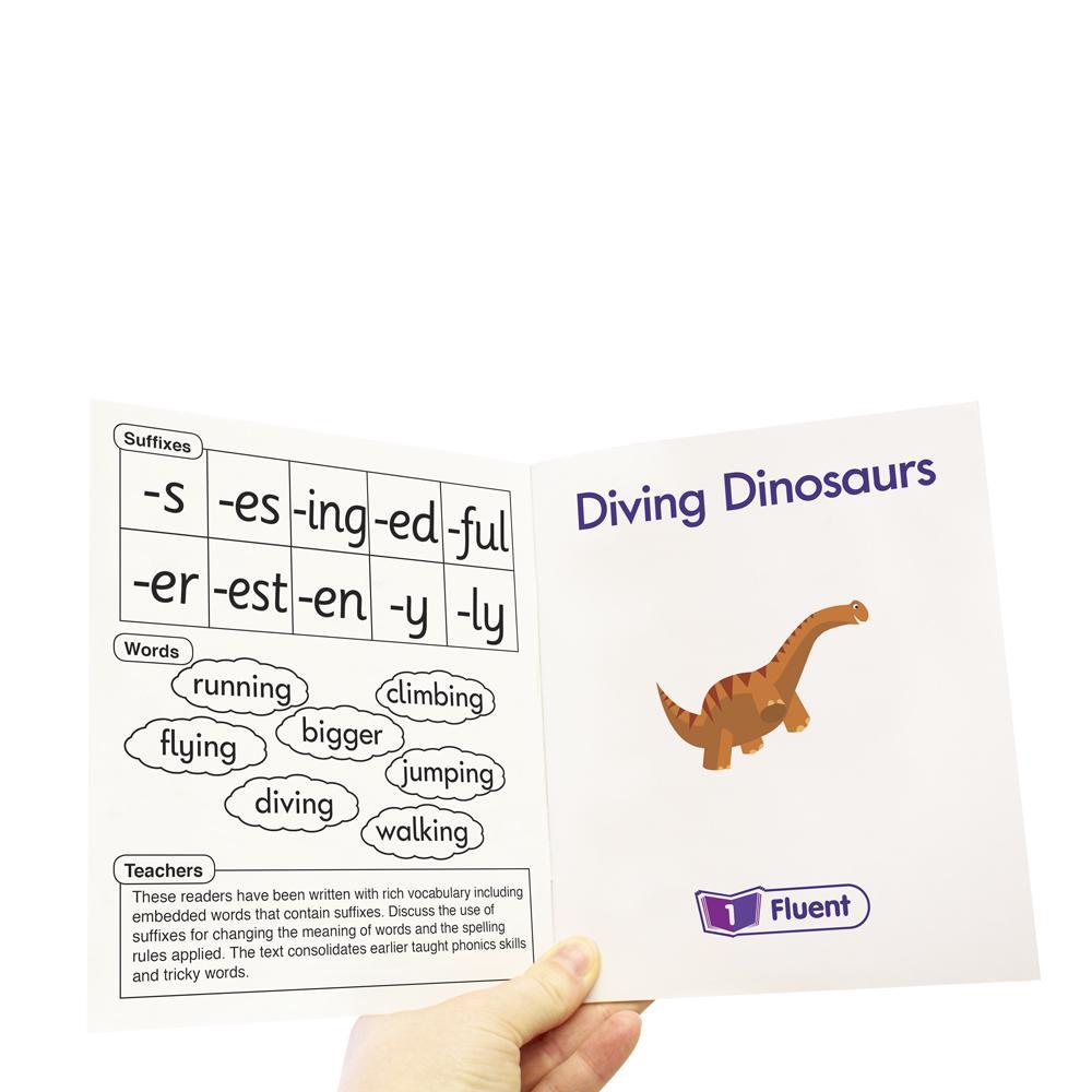 Junior Learning JL385 Letters and Sounds Phase 6 Set 1 Fiction information page