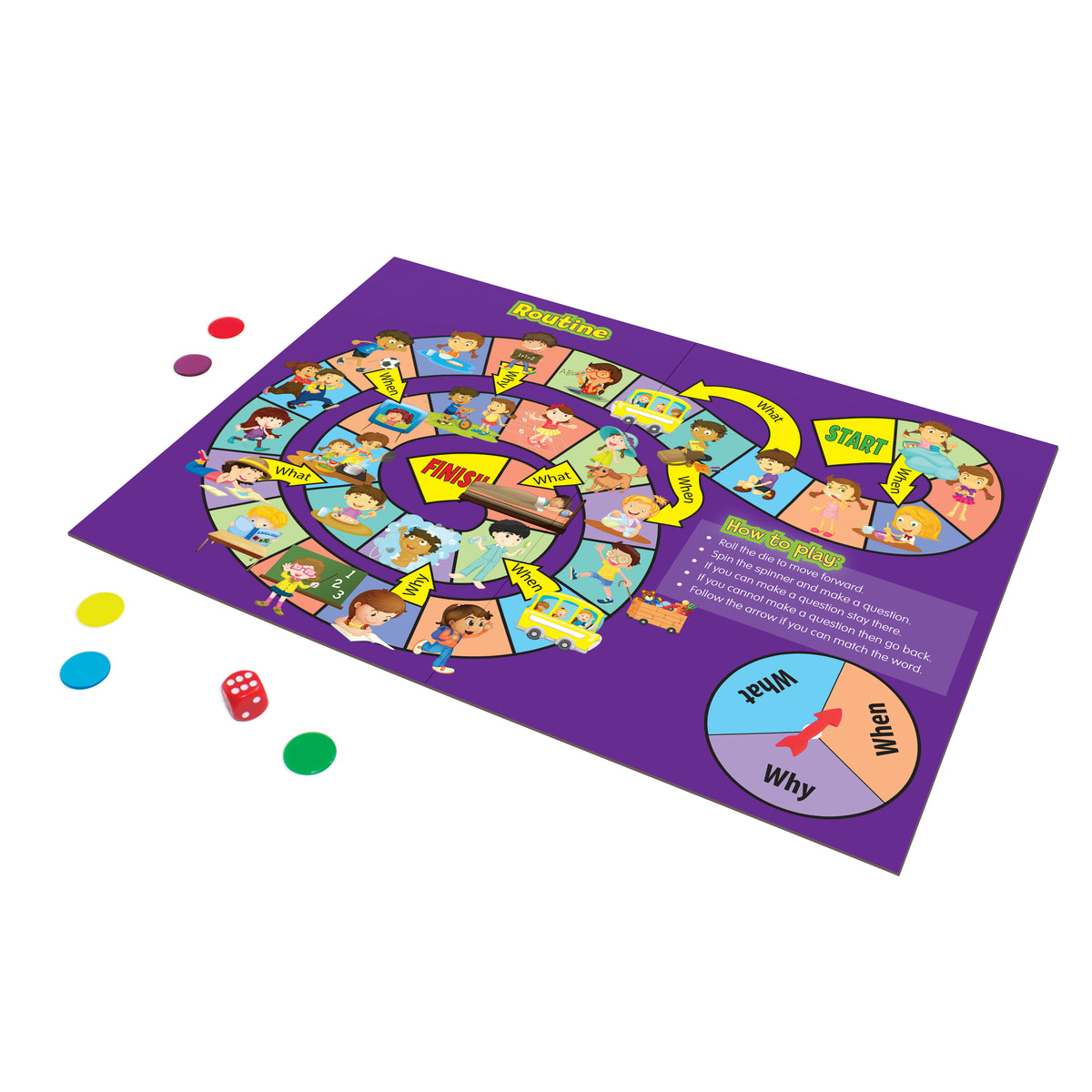 Junior Learning JL424 Speaking Board Games routine games