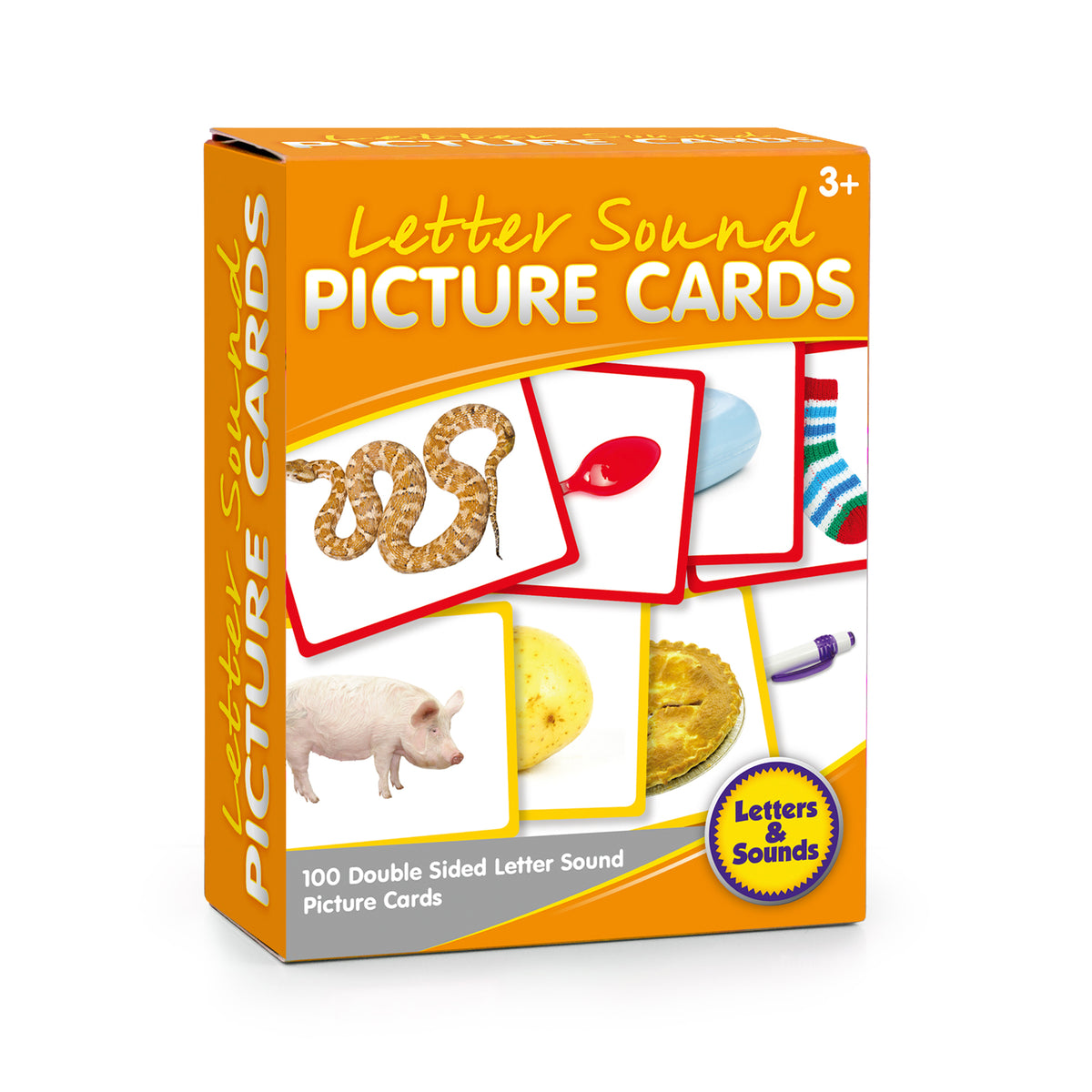 Junior Learning JL471 Letter Sound Picture Cards box angled right