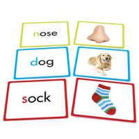 Junior Learning JL471 Letter Sound Picture Cards front and back sample