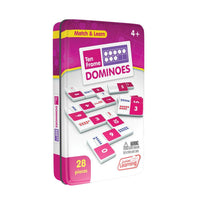 Junior Learning JL479 Ten Frame Dominoes tin angled right