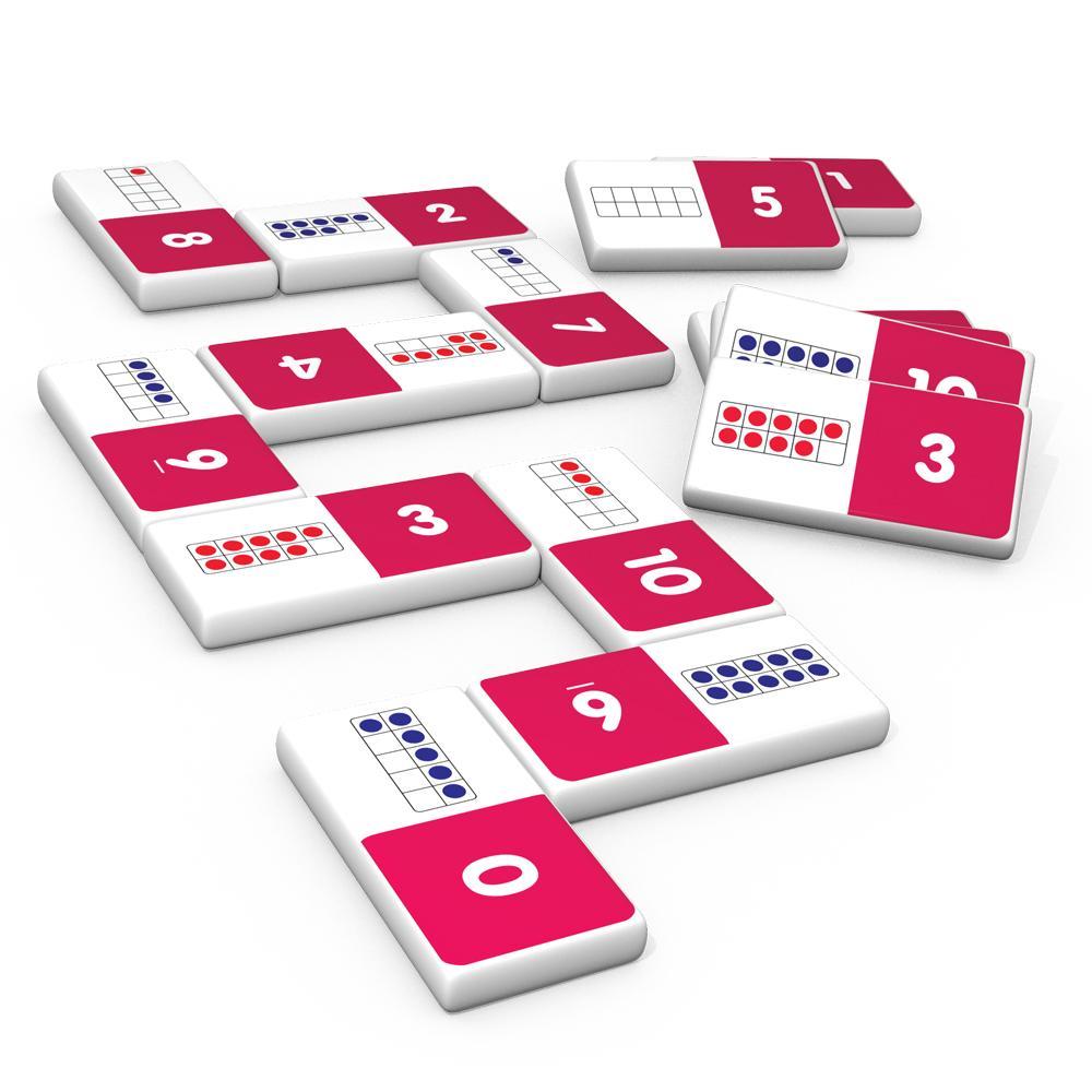 Junior Learning JL479 Ten Frame Dominoes pieces