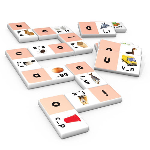 Junior Learning JL493 Short Vowel Dominoes pieces