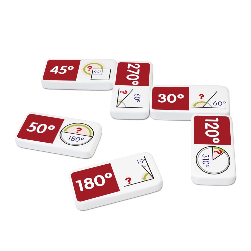 Junior Learning JL496 Match and Learn Angles Dominoes pieces close up