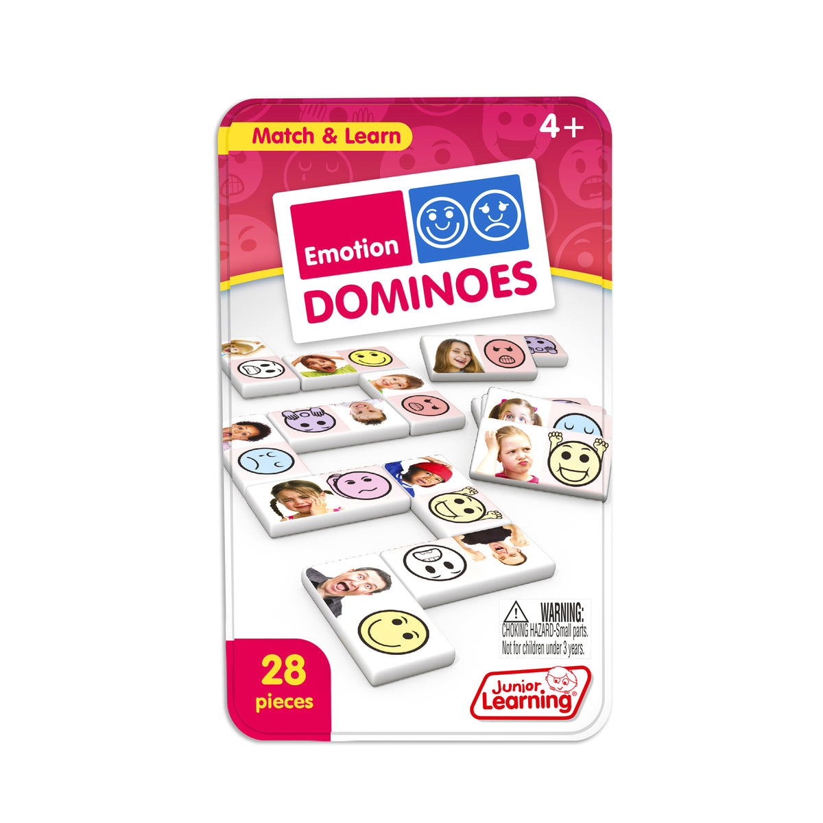 Junior Learning JL498 Emotion Dominoes tin