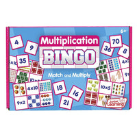 Junior Learning JL550 Multiplication Bingo box faced front