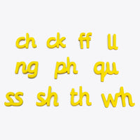 Junior Learning JL603 Rainbow Alphabet and Digraphs Cursive pieces