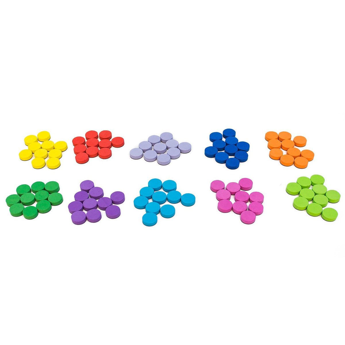 Junior Learning JL614 Rainbow Ten Frames counters