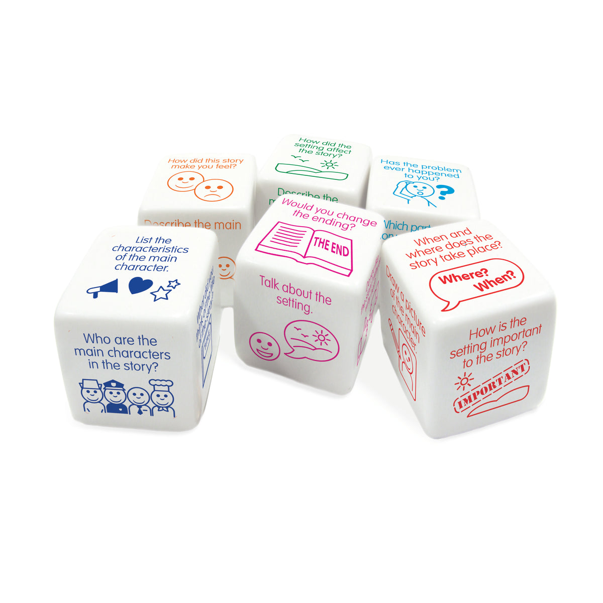Junior Learning JL642 Discussion Dice close up