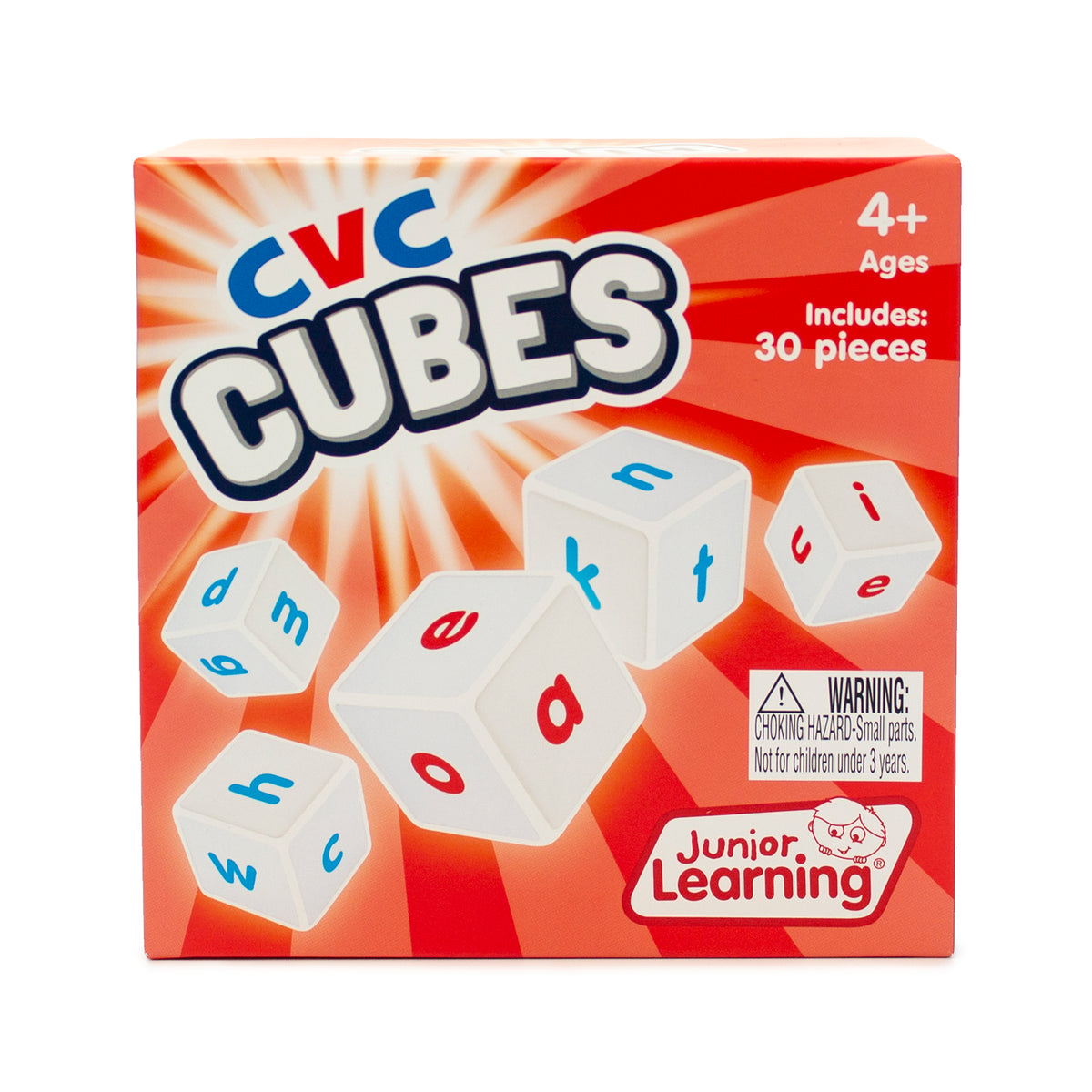 Junior Learning JL643 CVC Cubes box packaging faced front