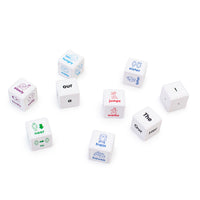 Junior Learning JL644 Sentence Cubes dice close up