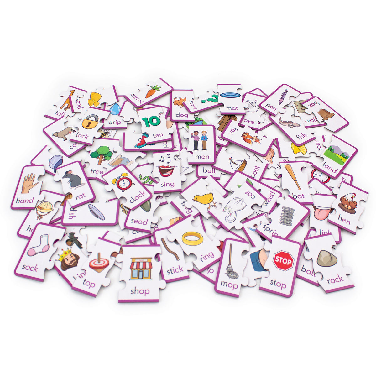 Junior Learning JL656 Rhyming Puzzles all pieces mixed