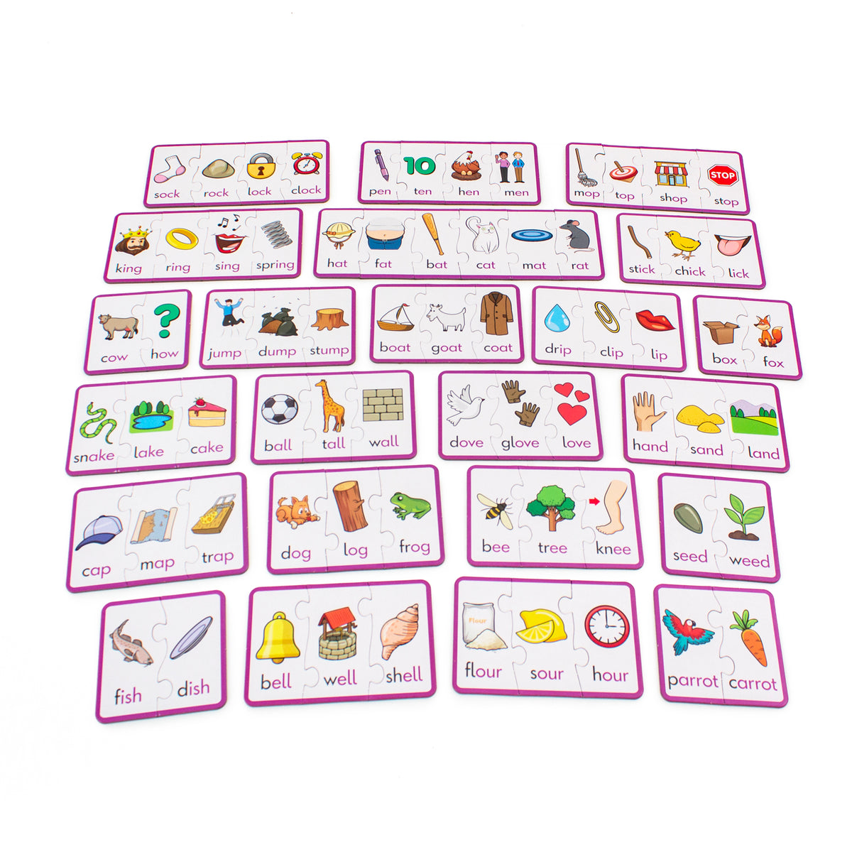 Junior Learning JL656 Rhyming Puzzles all complete pieces