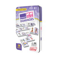 Junior Learning JL665 Synonyms Dominoes tin angled left