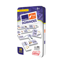 Junior Learning JL670 Decoding Dominoes tin angled left