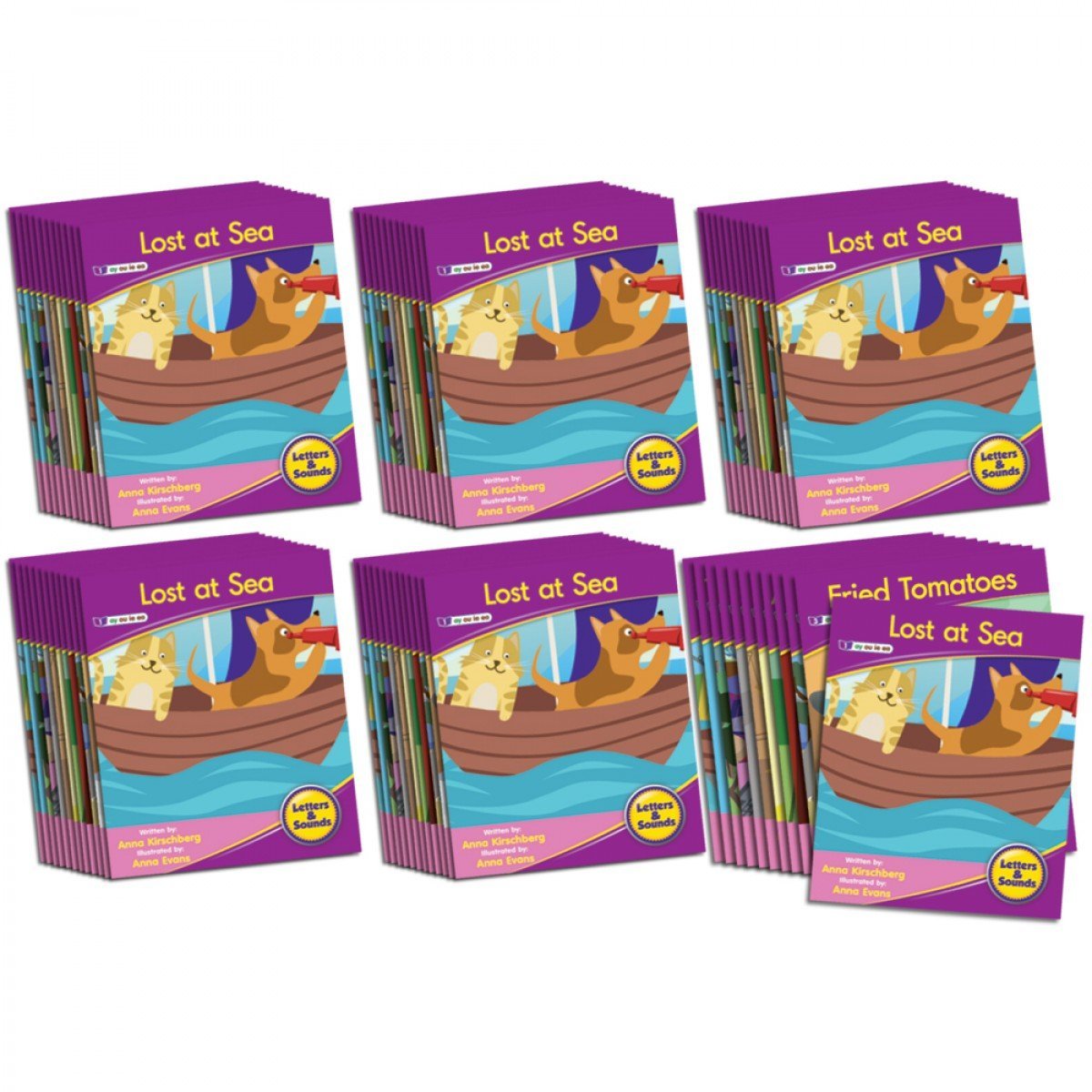 Junior Learning JL963 Letters and Sounds Phase 5 Set 1 Fiction - 6 Pack all books