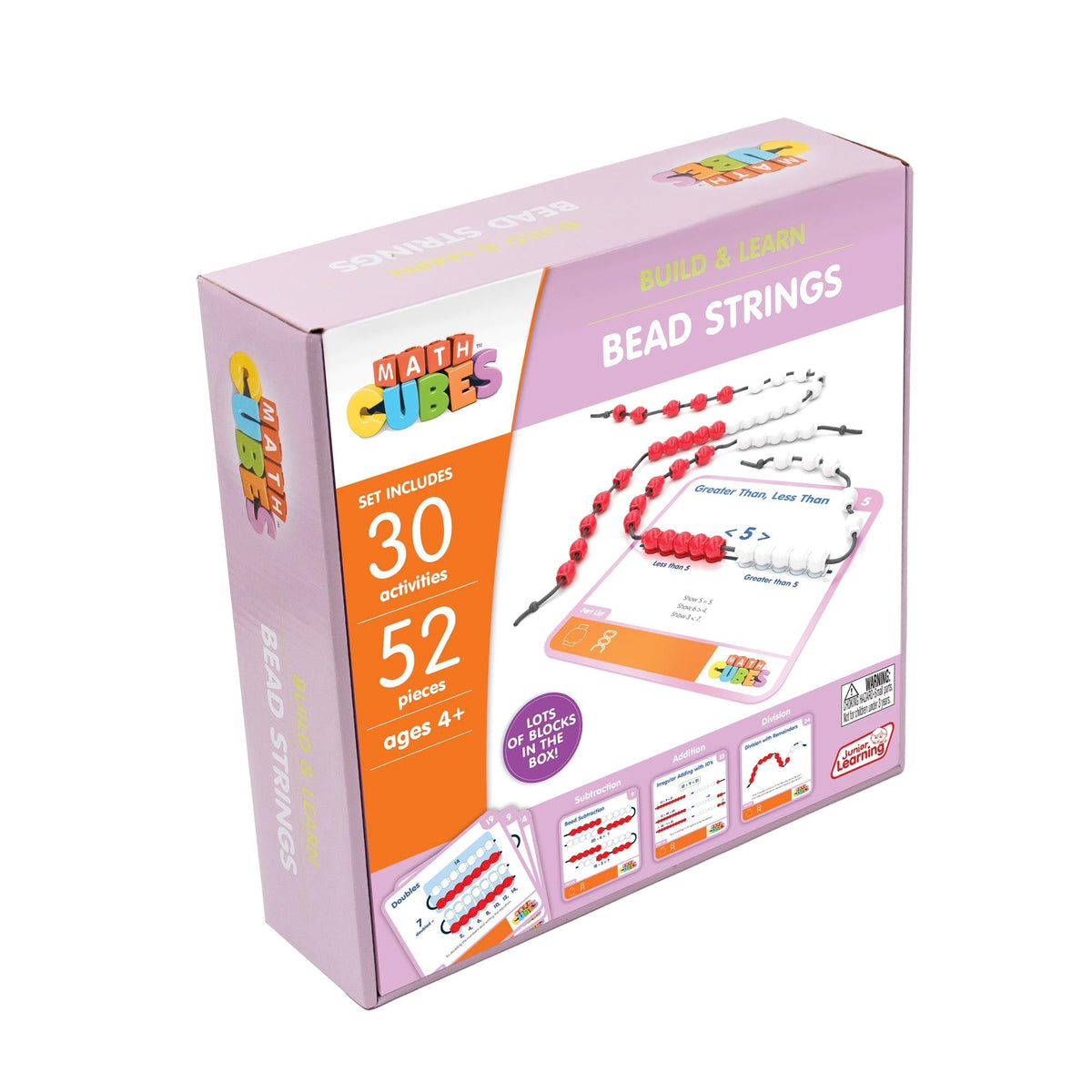 Math Bead String Line Mathcubes - Bead Strings β Junior Learning UK
