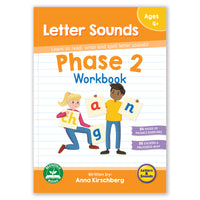 Junior Learning BB916 Phase 2 Letter Sounds Workbook - 12 Pack cover