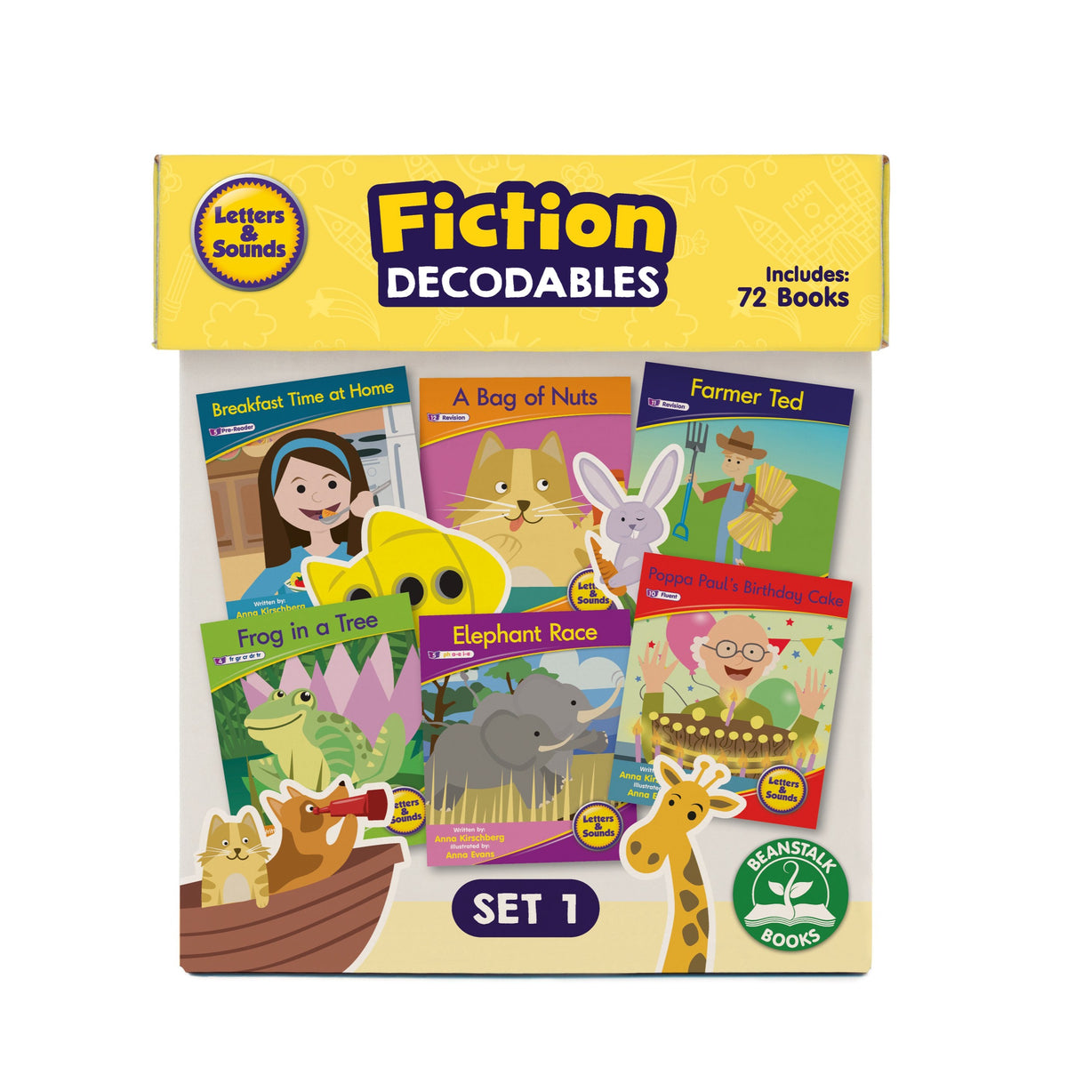Junior Learning Decodable Readers BB126 Letters & Sounds Set 1 Fiction Boxed Set