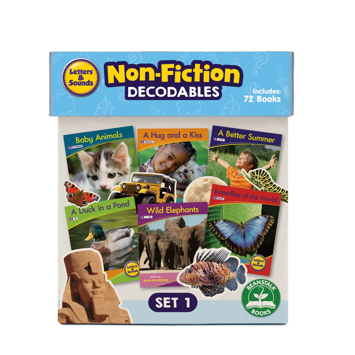 Junior Learning Decodable Readers BB127 Letters & Sounds Set 1 Non-Fiction Boxed Set