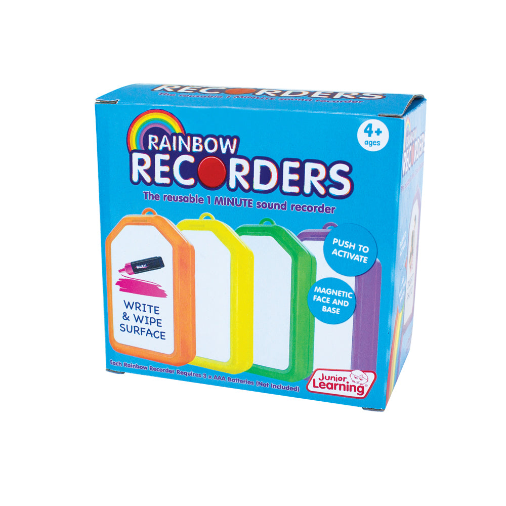 Junior Learning JL149 Rainbow Recorders (Set of 4) box