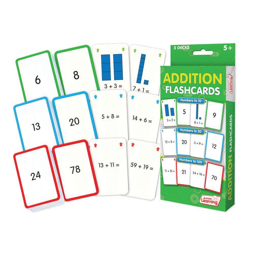 Junior Learning JL204 Addition Flashcards box and cards