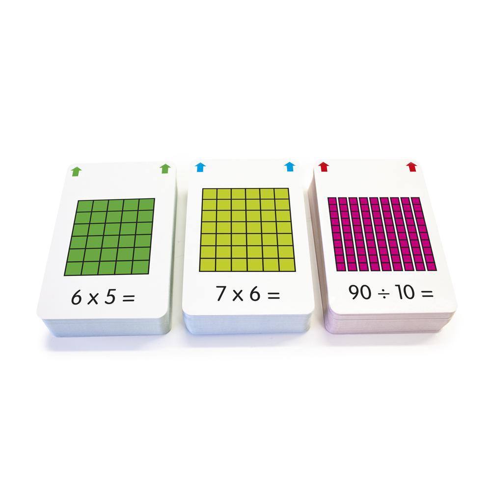 Junior Learning JL206 Multiplication Flashcards all cards stacked