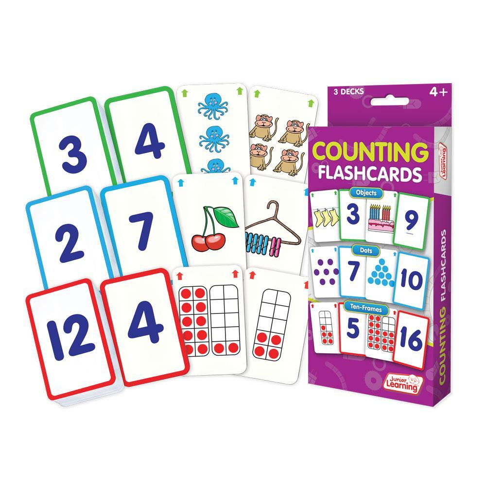Junior Learning JL210 Counting Flashcards box and cards