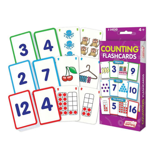 Junior Learning JL210 Counting Flashcards box and cards