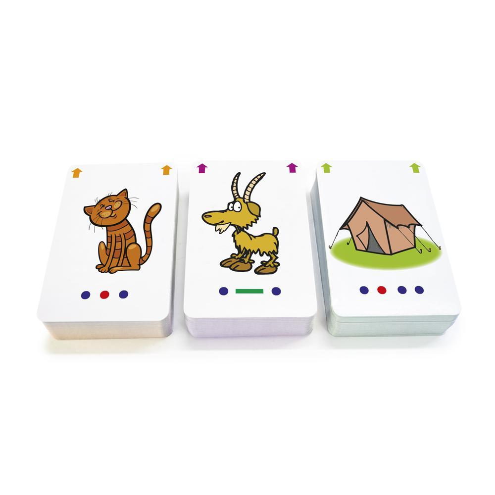 Junior Learning JL211 Decoding Flashcards stacked cards